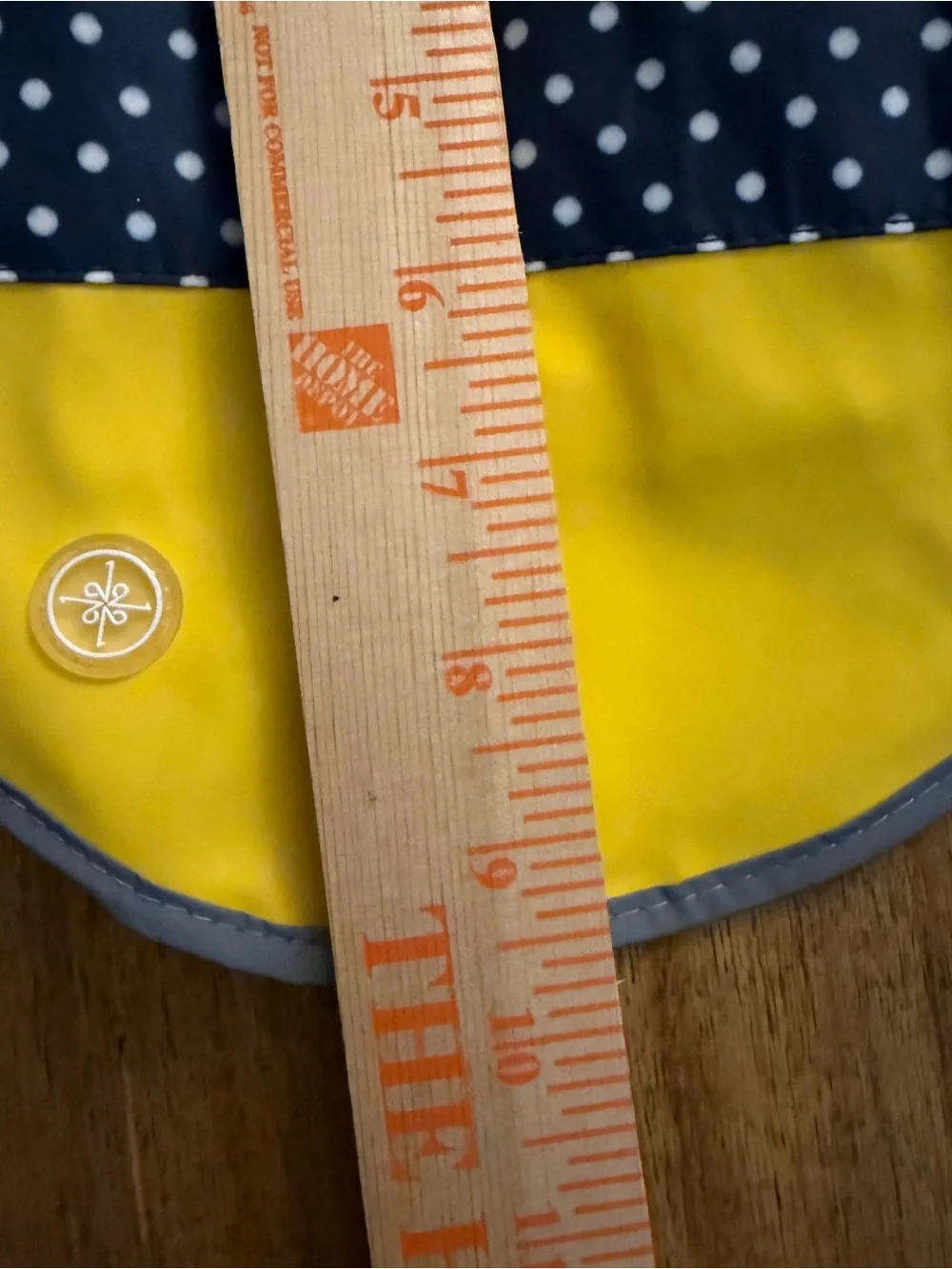 Good2Go Yellow & Navy Polka Dot Dog Raincoat with Hood